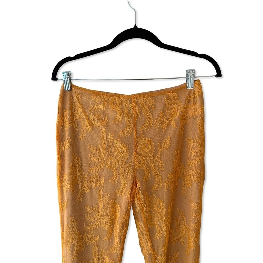 Loba carmen Corset Top pants set lilac Orange flares lace outfit 2 pc Revolve S - Picture 9 of 16